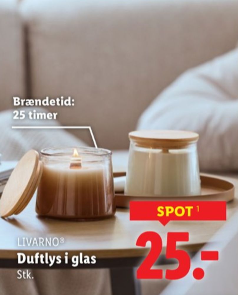 Livarno, Duftlys i glas