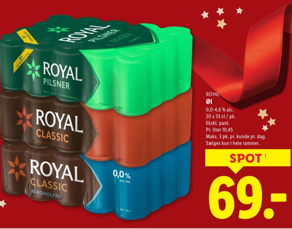 Royal Classic, Øl 20 pk.