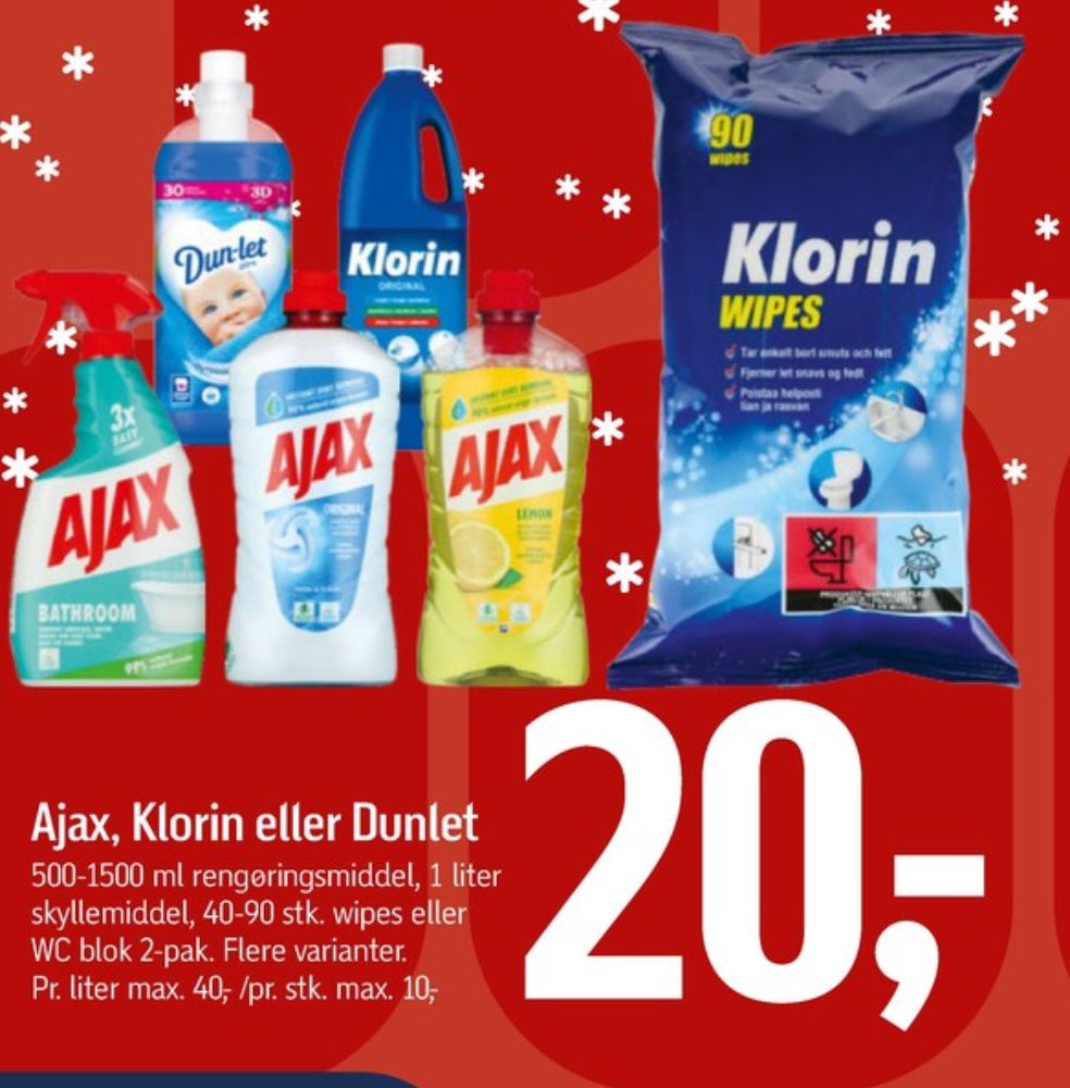 Ajax, Rengøringsservietter