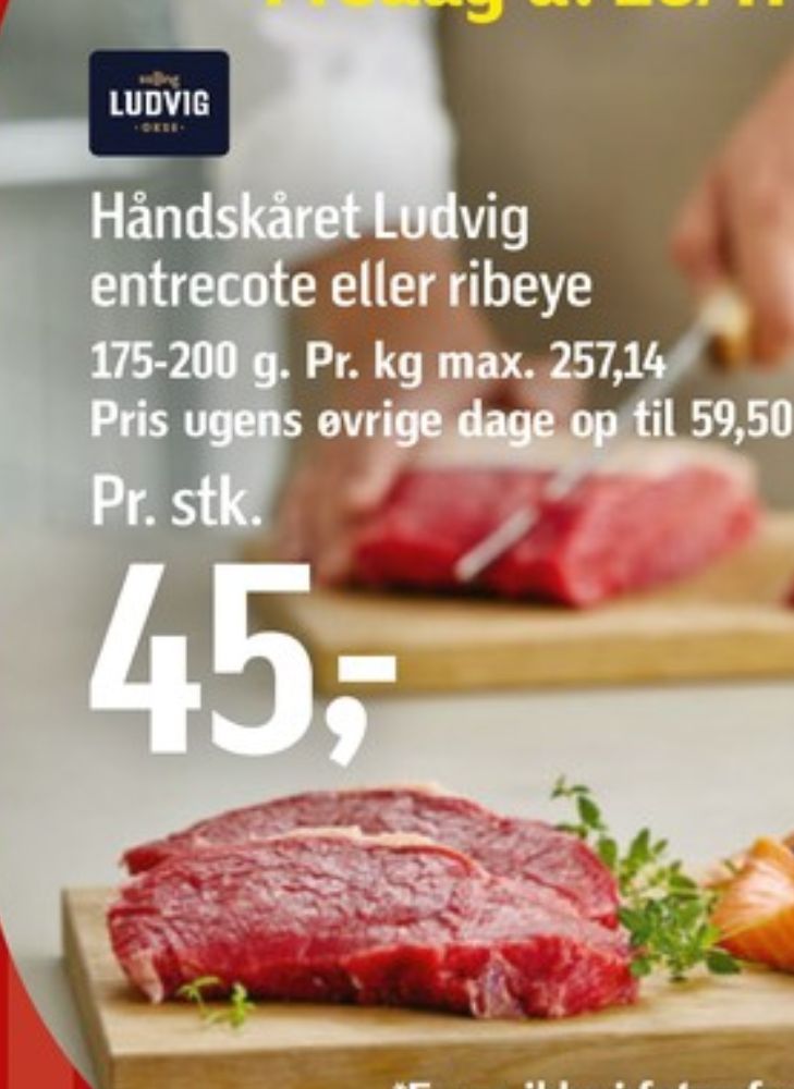 Salling Ludvig, Okseentrecotes