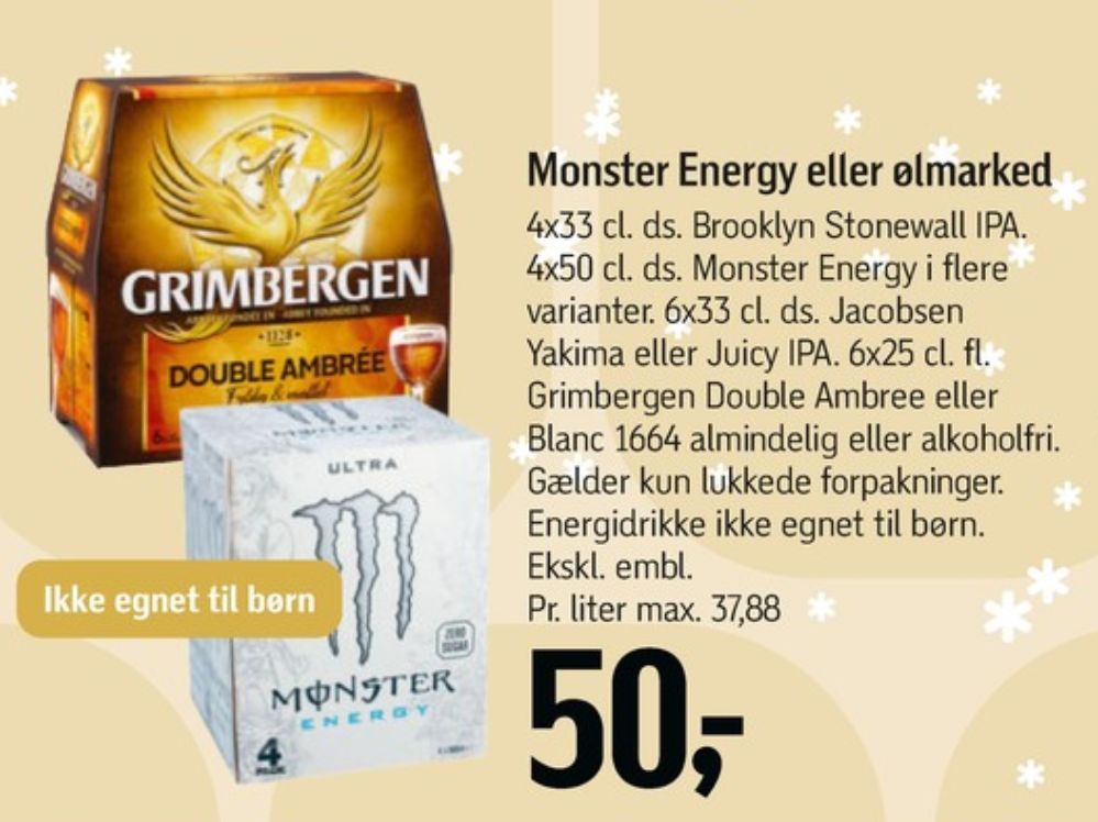 Monster Ultra Energy, Energidrik 4 pk.