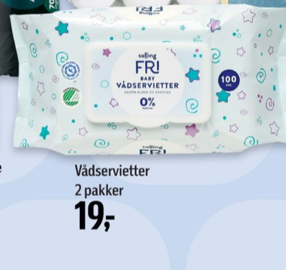 Salling Fri, Vådservietter