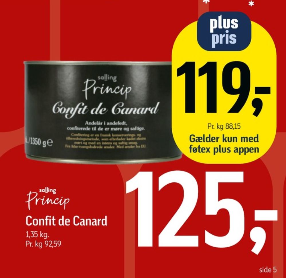 Salling Princip, Confiterede Andelår