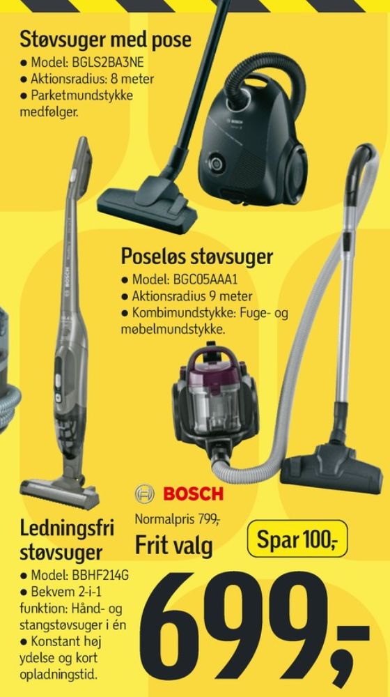 Bosch, Støvsuger