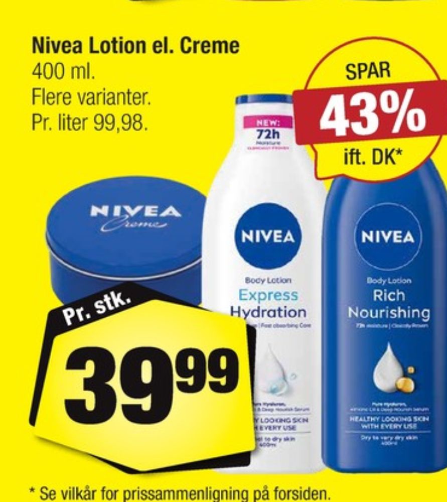Nivea, Bodylotion