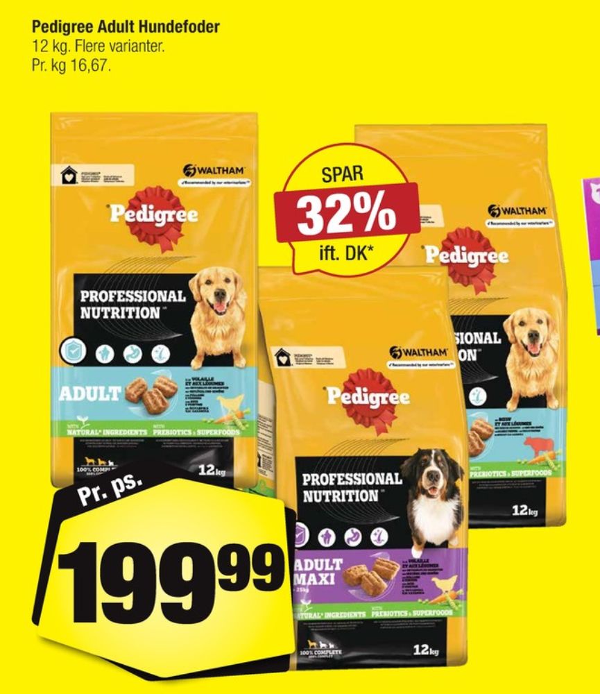 Pedigree, Hundefoder