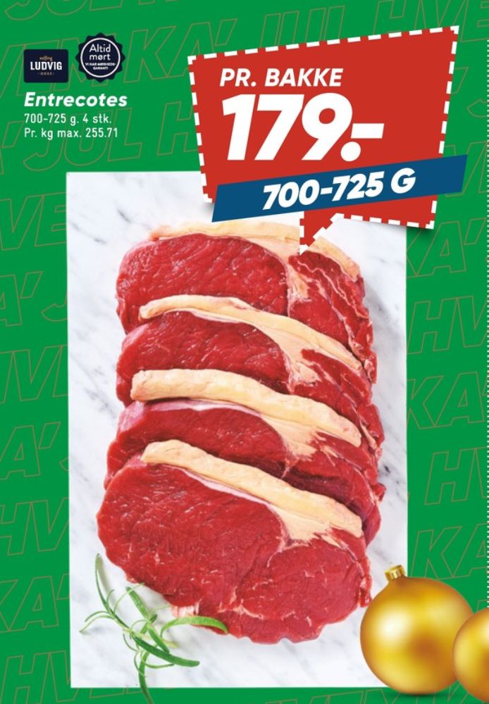 Salling Ludvig, Okseentrecotes