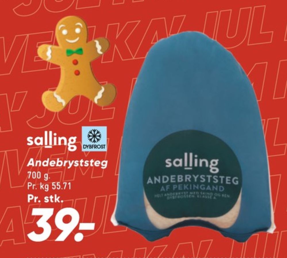 Salling, Andebryststeg