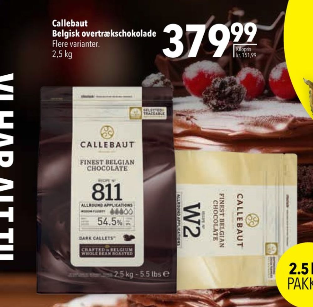Callebaut, Overtrækschokolade 811