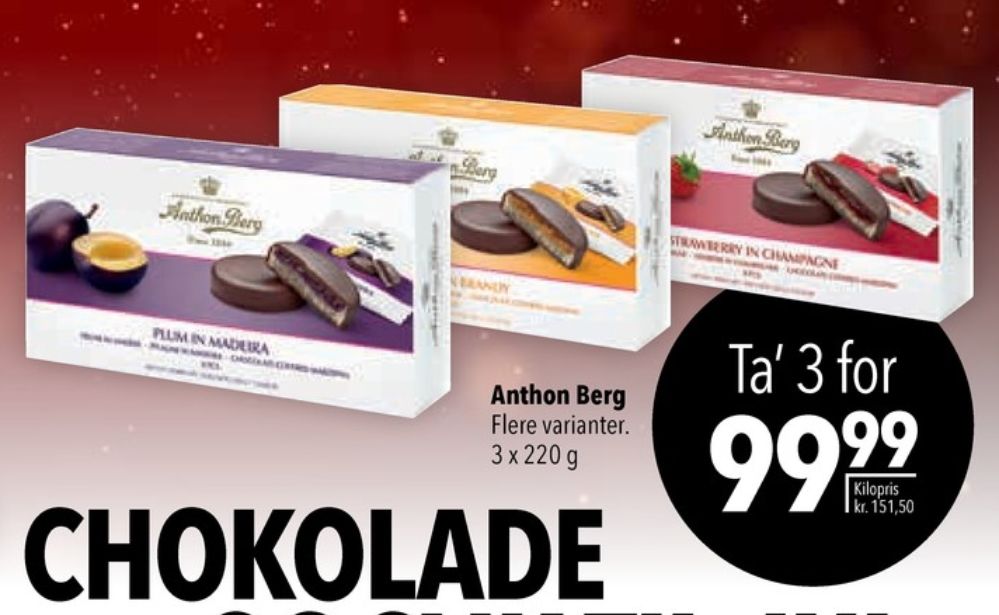 Anthon Berg, Marcipantærter Blomme i Madeira