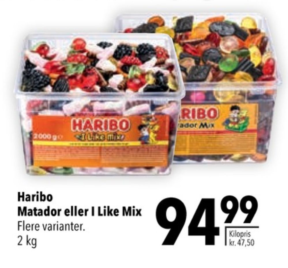 Haribo Matador Mix, Slikbøtter Dark
