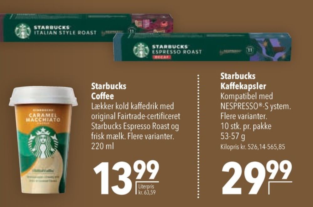 Starbucks Espresso Roast, Kaffekapsler