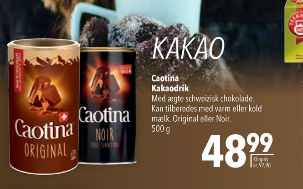 Caotina, Kakaodrikspulver