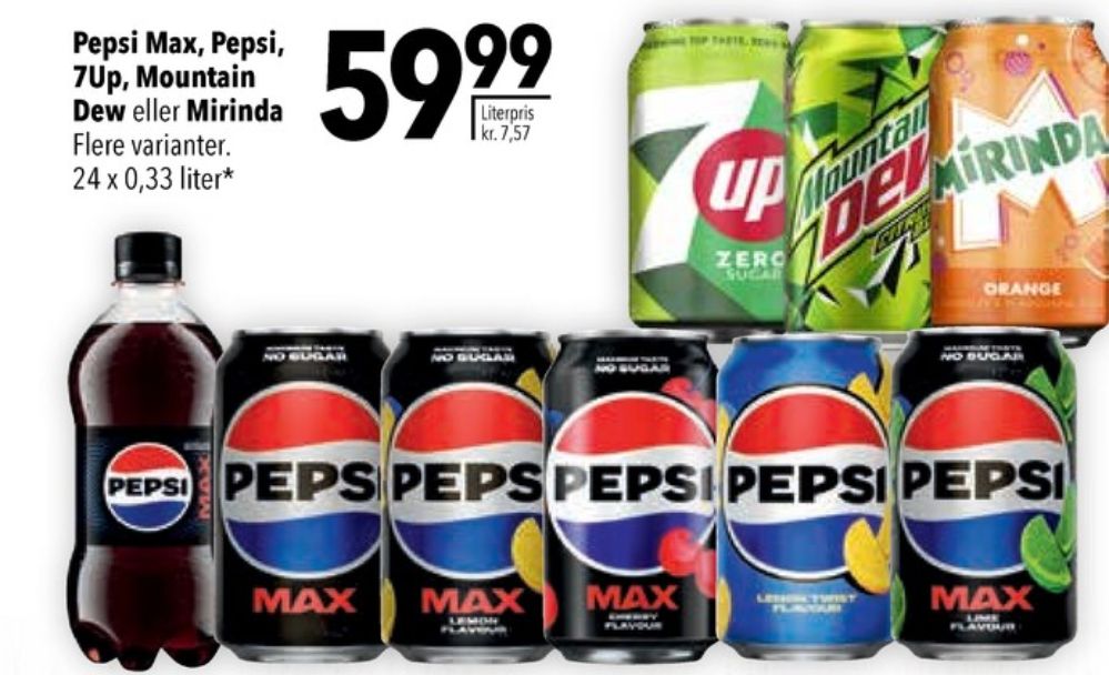 7-up Zero, Sportssodavand 24 pk.