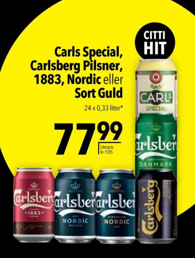 Carlsberg Pilsner, Øl 24 pk.