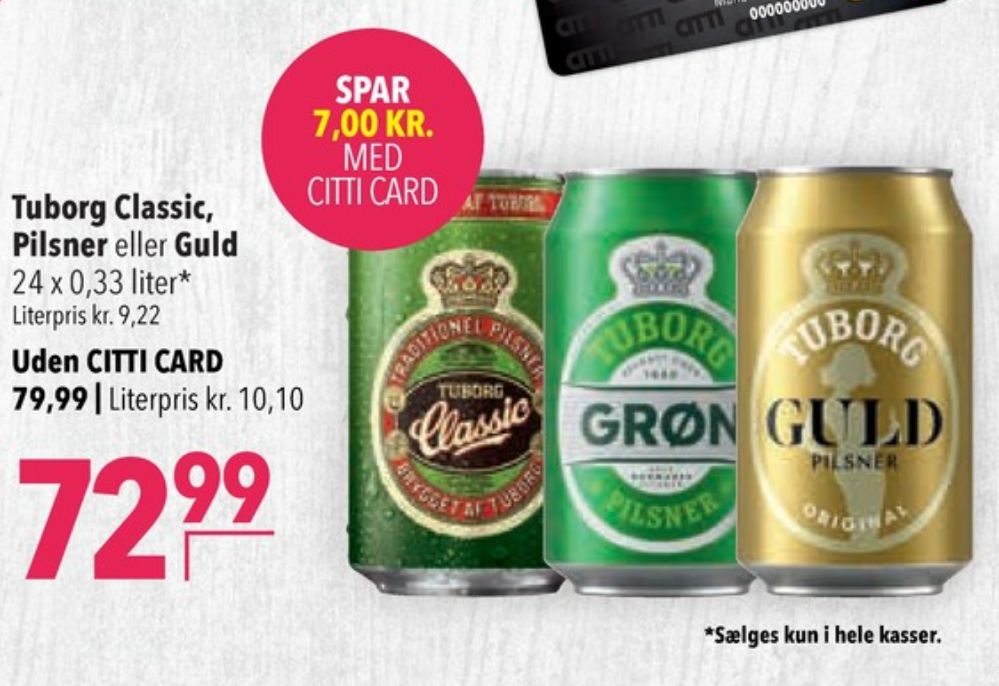 Tuborg Grøn, Øl 24 pk.