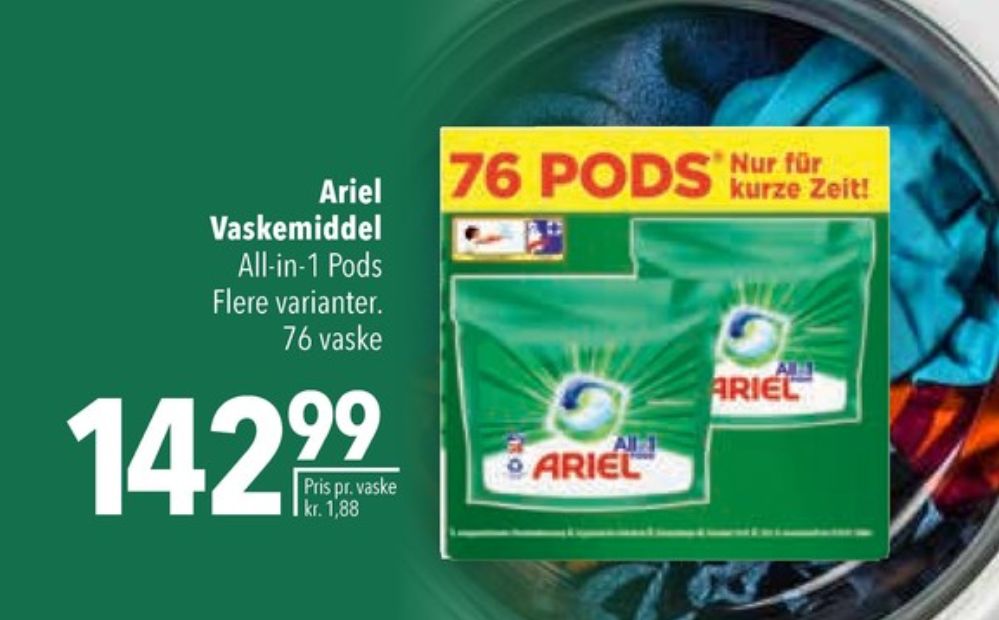 Ariel, Maskinopvask-tabs