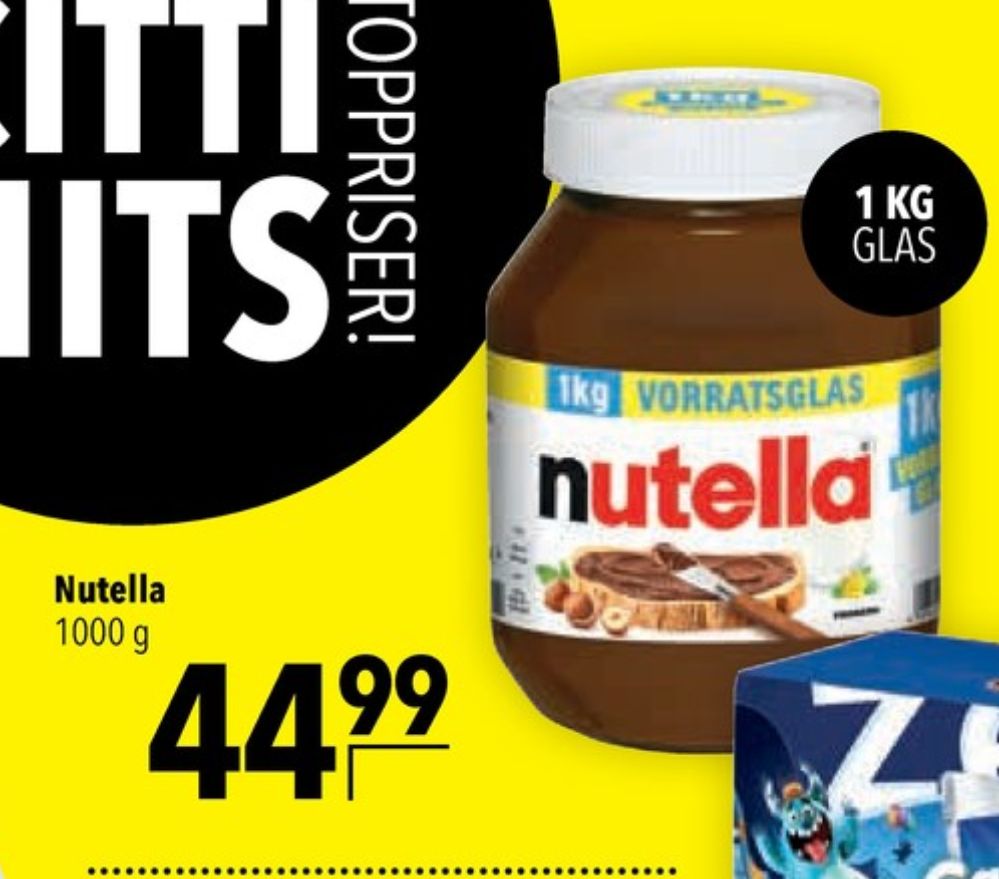Nutella, Smørepålæg