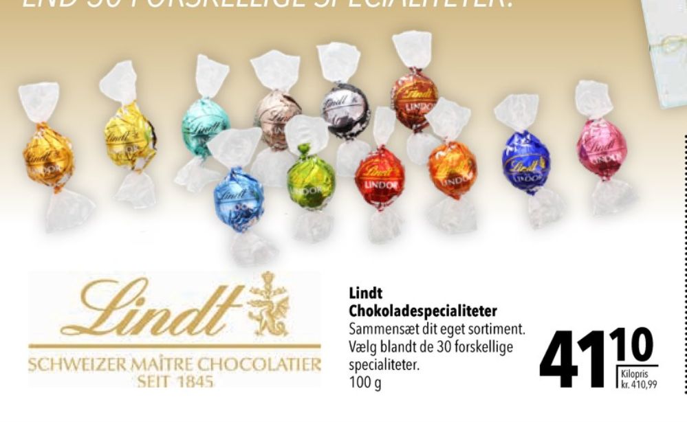 Lindt, Chokolade