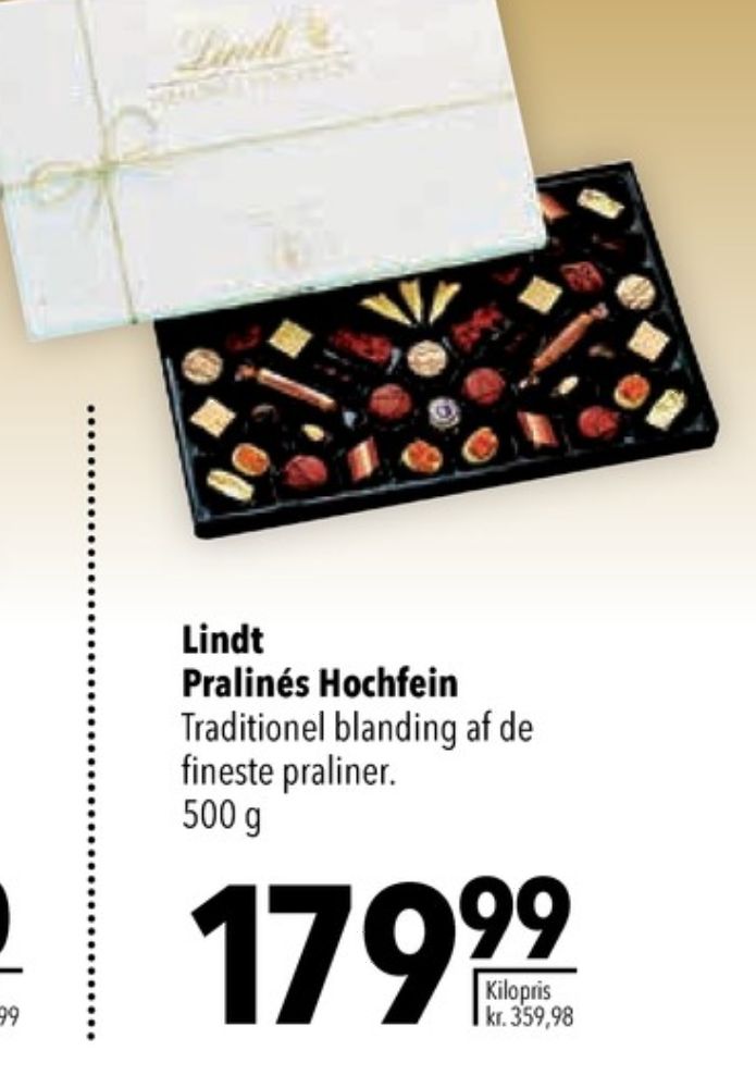 Lindt Pralinés Hochfein, Dessertchokolade