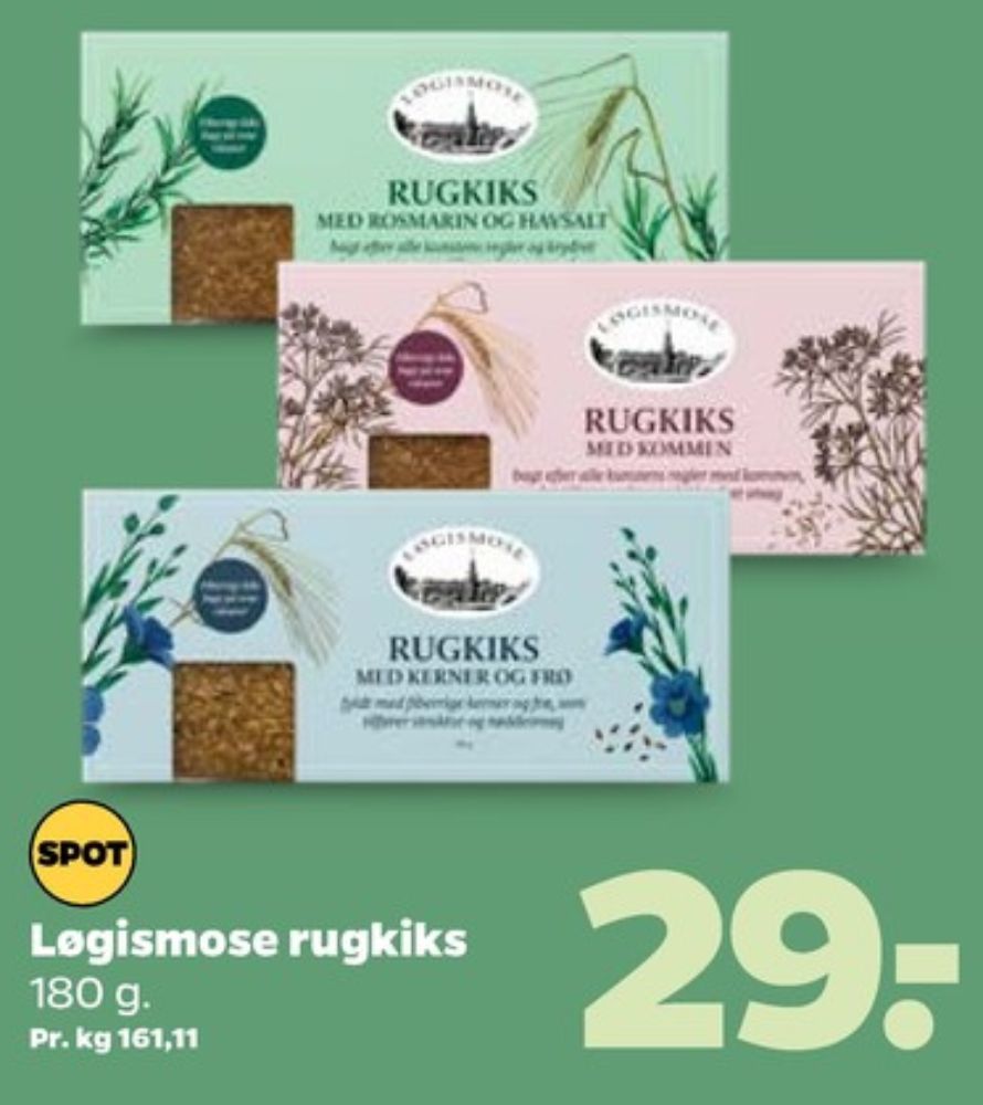 Løgismose, Rugkiks med Kerner og Frø