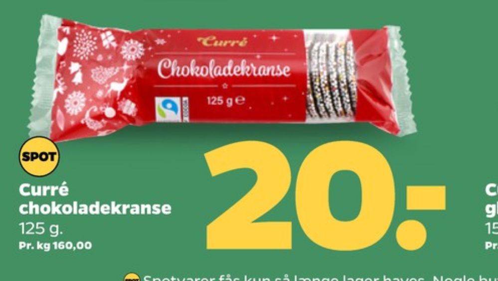 Curré, Chokoladekranse