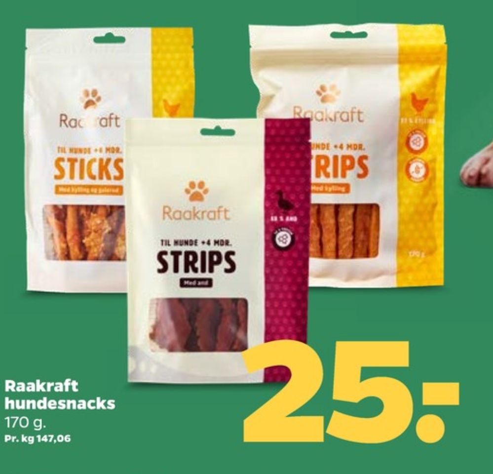 Raakraft, Hundesnacks