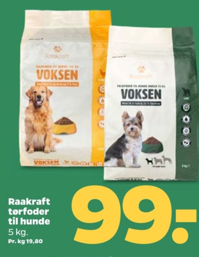 Raakraft, Hundefoder