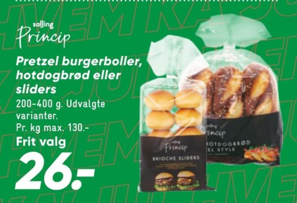 Salling Princip, Brioche Hotdogbrød Pretzel Style