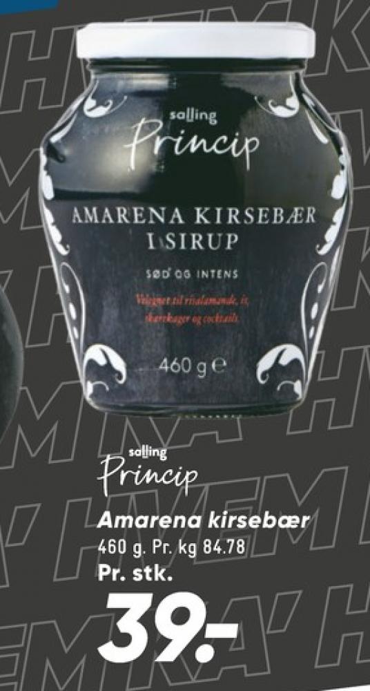 Salling Princip, Kirsebærsauce
