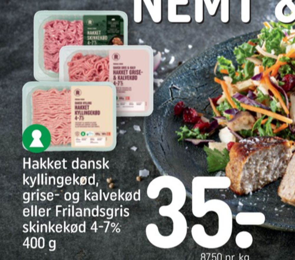 Rema 1000, Hakket kylling 4-7%