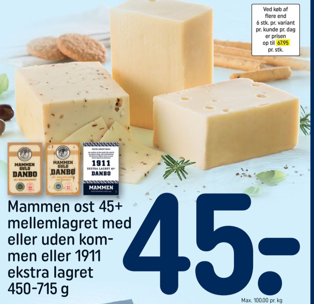 Mammen, Skæreost Danbo Guld