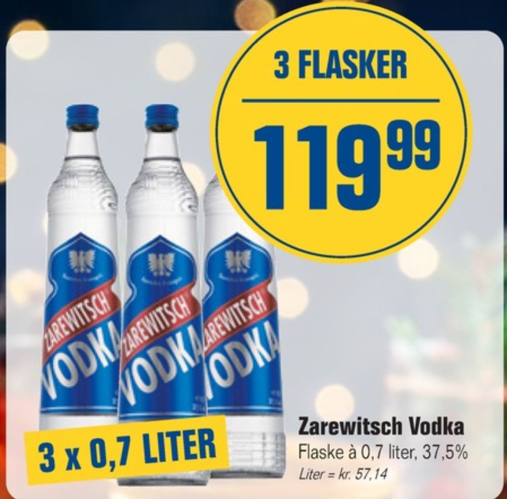 Zarewitsch, Vodka