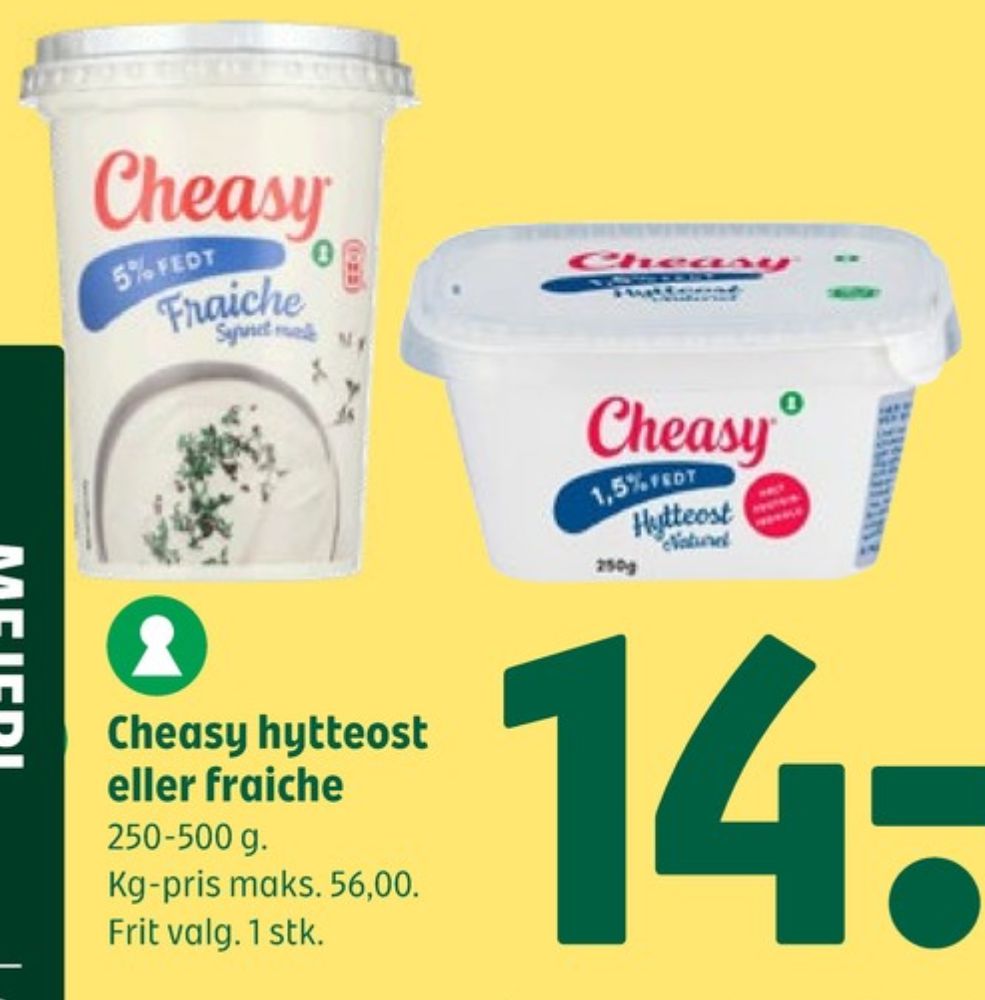 Cheasy, Hytteost naturel 1,5%