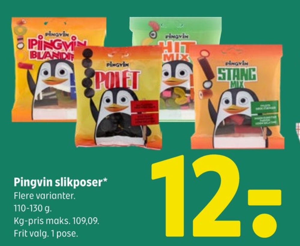 Toms Pingvin Pingvin StangMix, Slikposer