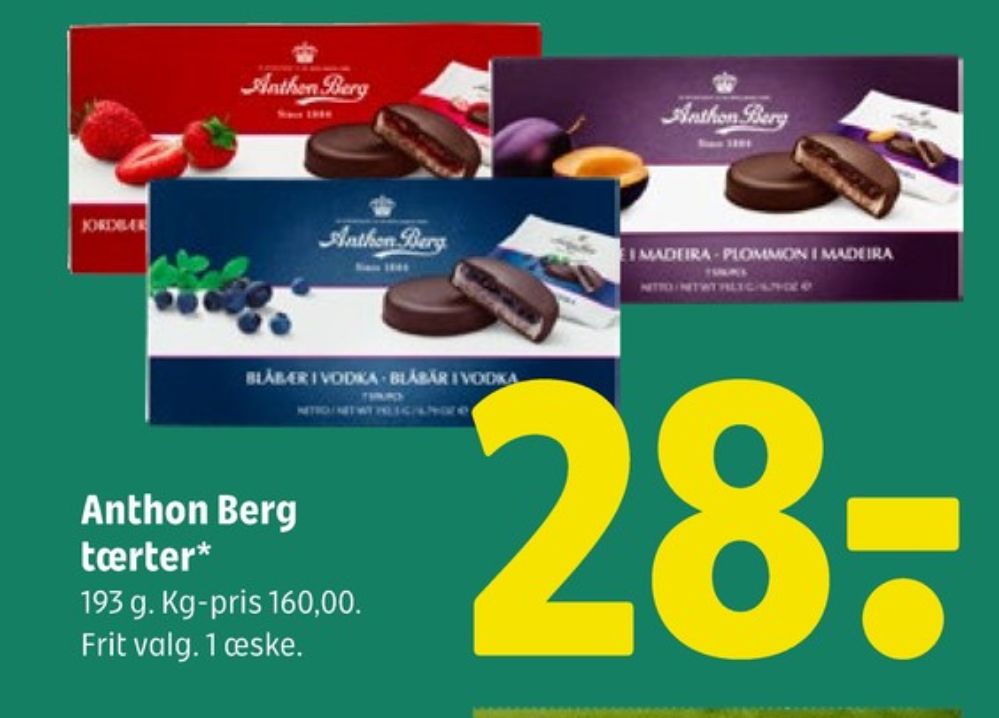 Anthon Berg, Marcipantærter Jordbær i Champagne