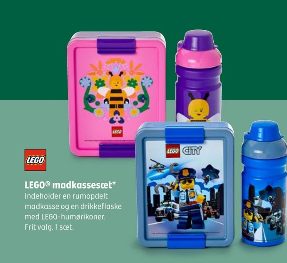 Lego, Madkasse og Drikkedunk