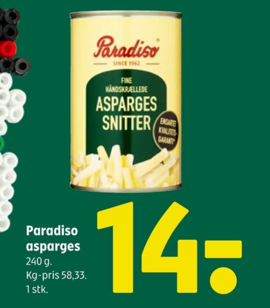 Paradiso, Asparges