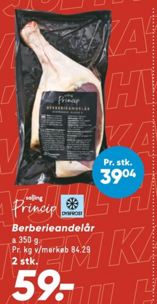 Salling Princip, Andelår