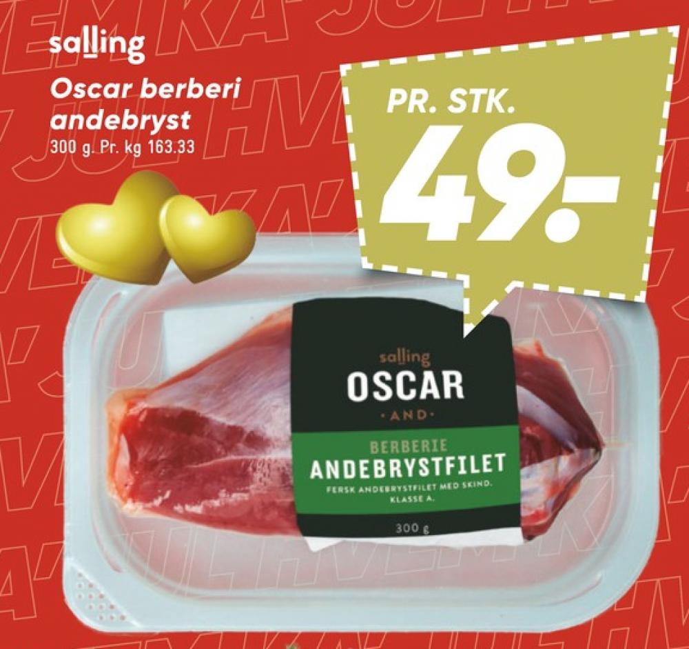 Salling Oscar, Andebrystfilet