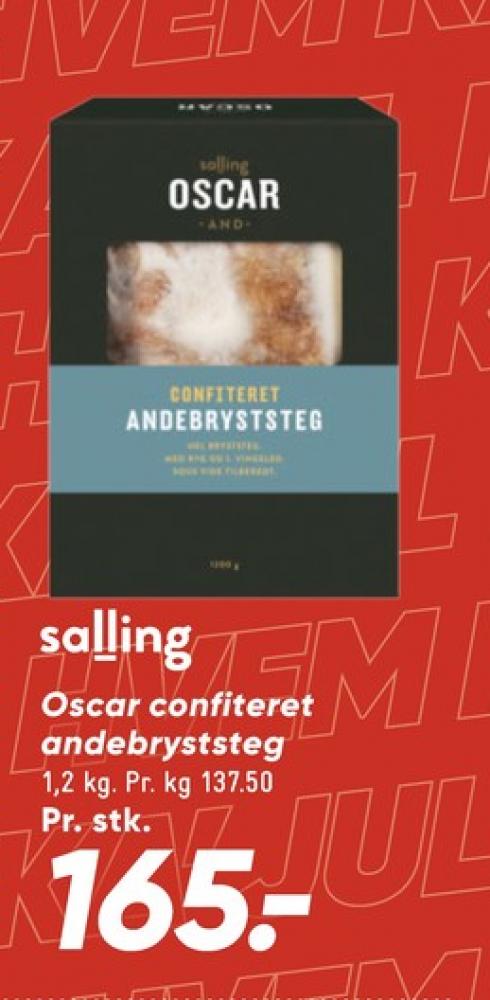 Salling Oscar, Confiteret Andebryst