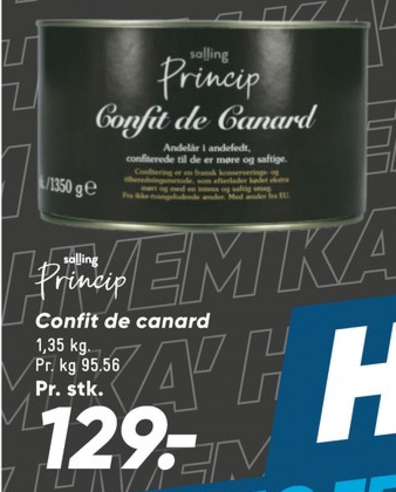 Salling Princip, Confiterede Andelår