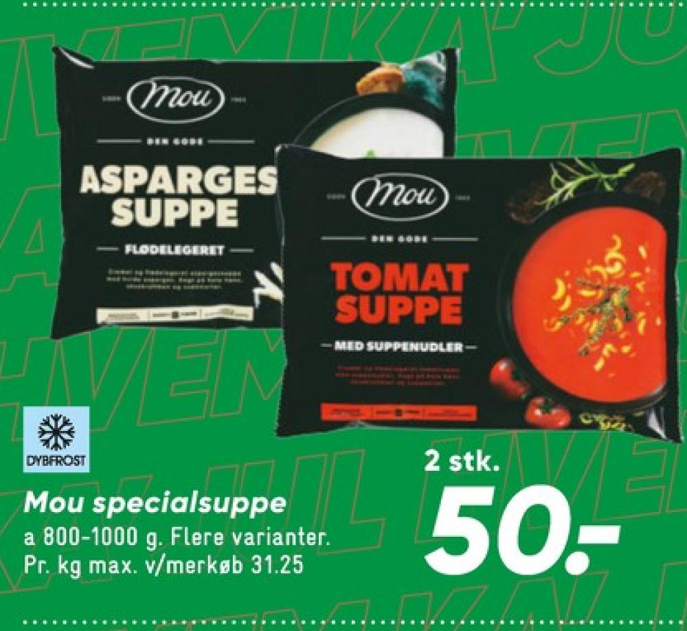 Mou, Aspargessuppe