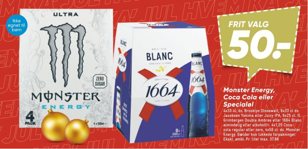 Monster Ultra Energy, Energidrik 4 pk.