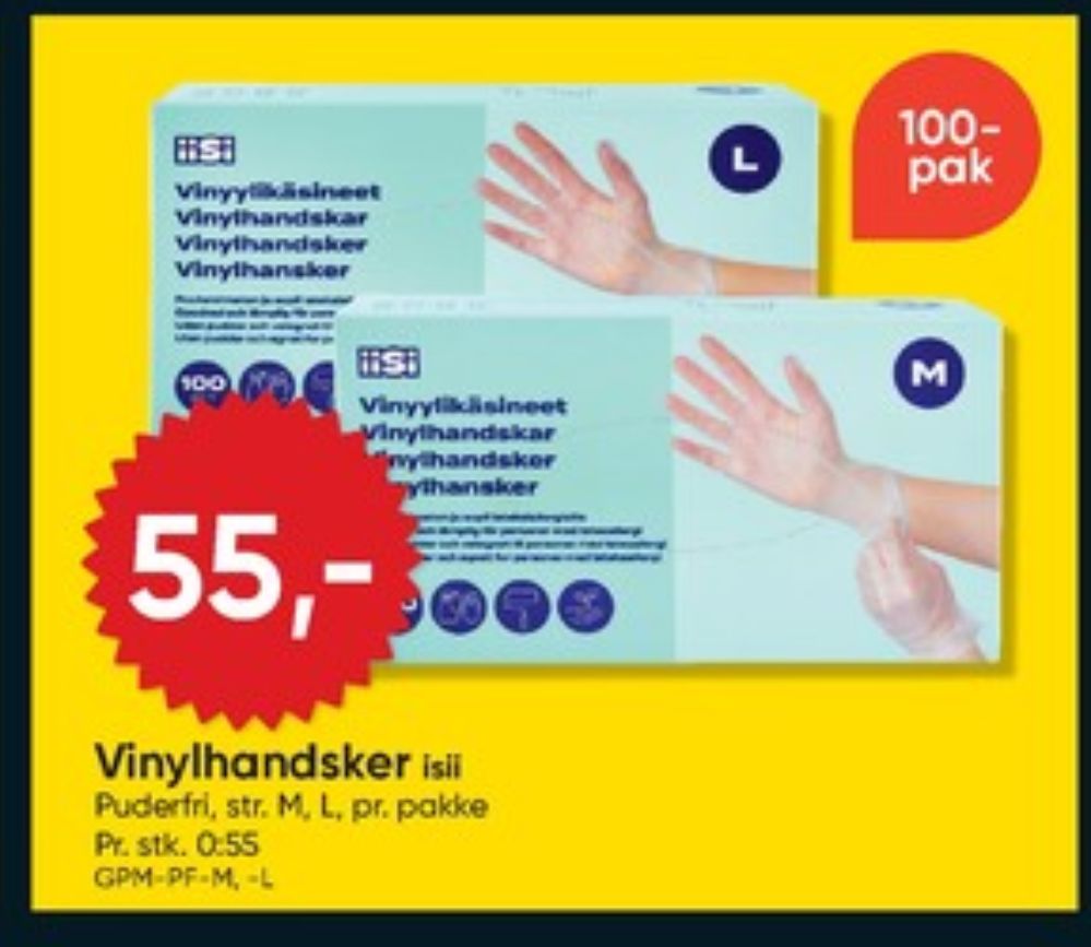 iiSi, Engangshandsker