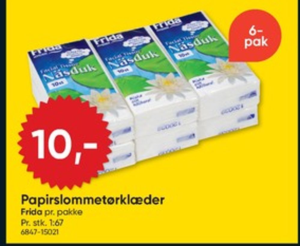 Frida, Lommetørklæder