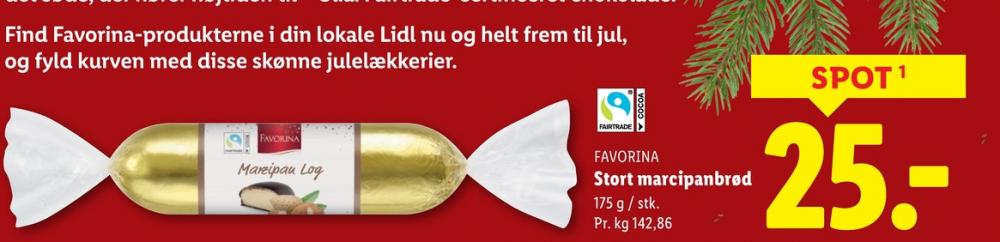 Favorina, Marcipanbrød