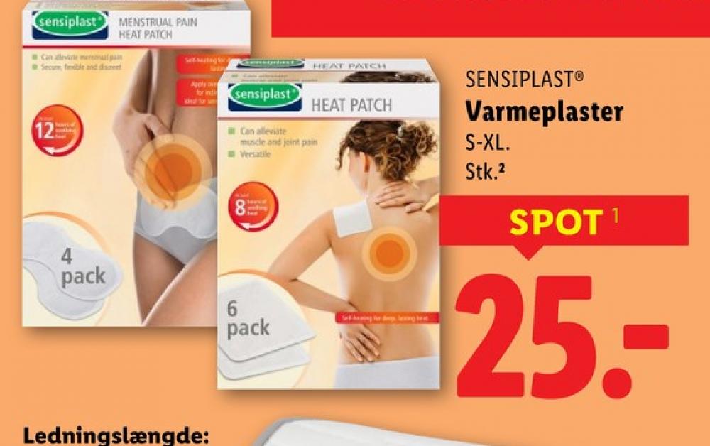 Sensiplast, Varmeplaster/-omslag