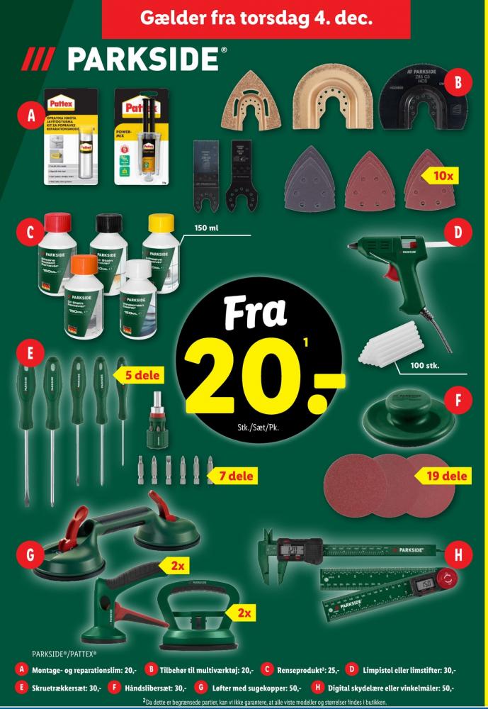 Parkside, Skruetrækkersæt