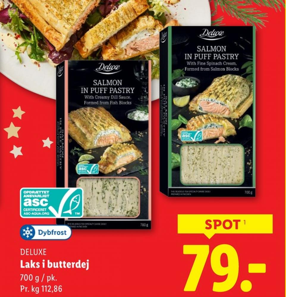 Deluxe, Laks i Butterdej med Dildsauce